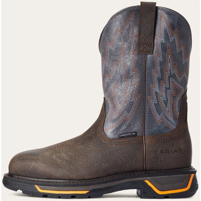Ariat Big Rig: Lavoro robusto, stile Western audace, sicurezza garantita, Coffee, per l'uomo che doma il West!